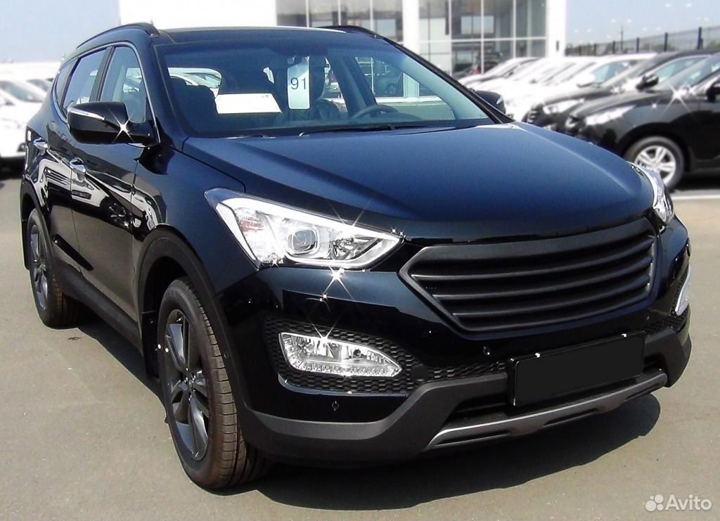 Решетка радиатора Hyundai Santa Fe (2 тип)