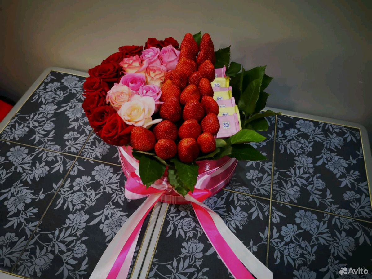 Цветы с фруктами купить на Зозу.ру - фотография № 1