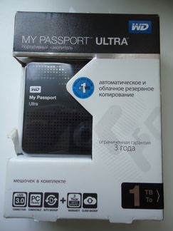 Внешний жесткий диск WD My Passport Ultra 1 TB