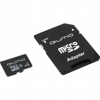 Micro SD карта 4gb с адаптером