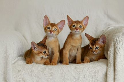 Абиссинские котики и кошечки