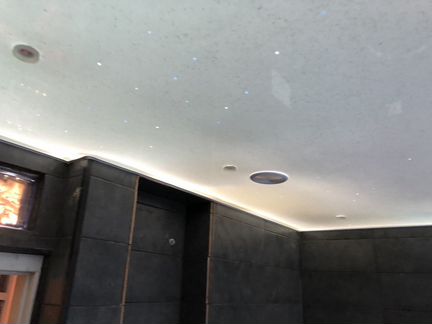 Потолок в ванной звездное небо