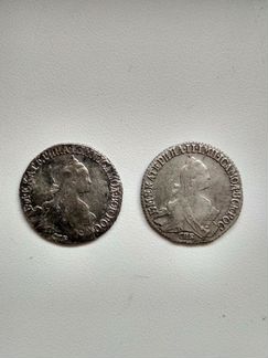 Монеты Екатерины 2 1769г и 1771