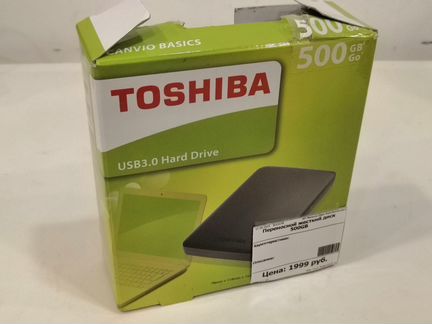 Портативный жесткий диск Toshiba 500Gb