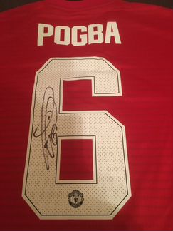 Футболка с автографом Поля Погба