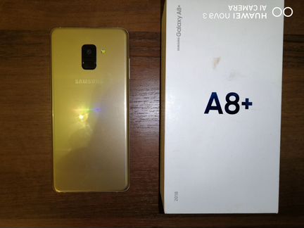 Смартфон SAMSUNG Galaxy A8+ (2018) 32 Гб Gold