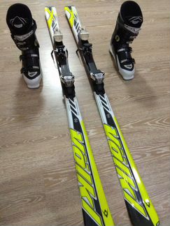 Горные лыжи Volkl + боты Fisher
