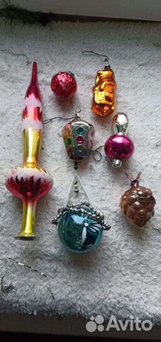 Игрушки на елку СССР картонаж