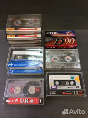 Кассеты аудио для магнитофона. Набор