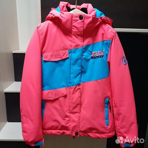 Куртка зимняя горнолыжная для девочки 8 лет