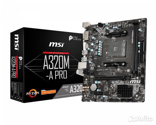 Материнская плата MSI A320M-A PRO SOC-AM4