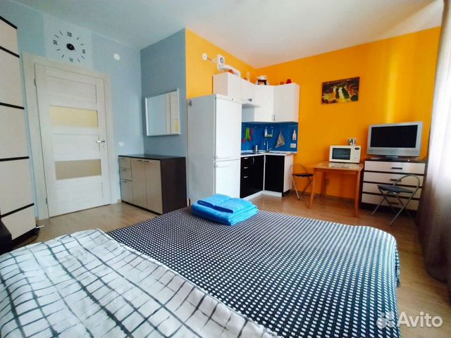 

Квартира-студия, 30 м², 2 кровати