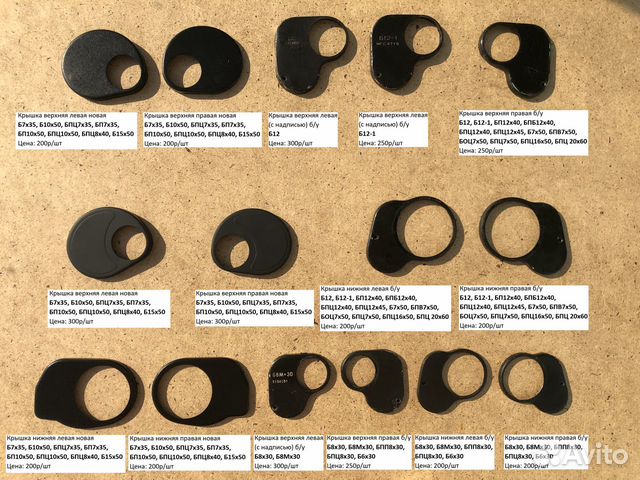 Крышки призменного блока для биноклей СССР