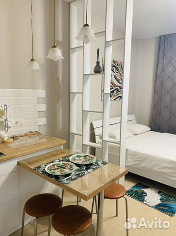 

Квартира-студия, 28 м², 2 кровати