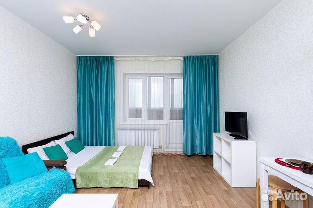 

Квартира-студия, 28 м², 2 кровати