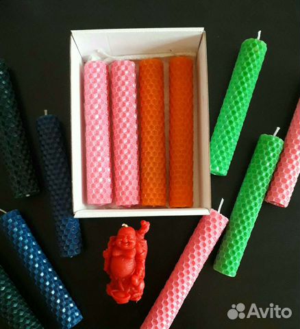 Свечи восковые, из вощины