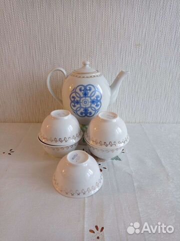 Чайный сервиз СССР фарфор RPR Рига