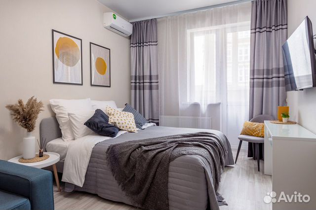 

1-к. квартира, 40 м², 2 кровати
