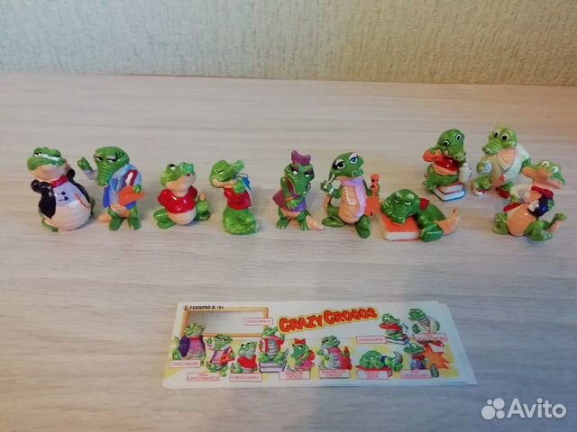 Игрушки киндер сюрприз крокодилы