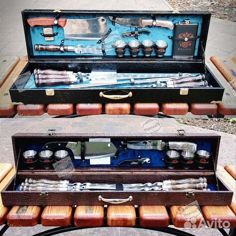 Подарочный набор шампуров для мужчины