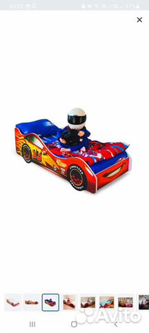 Детская кровать машинка
