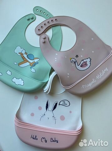 Нагрудник-слюнявчик из пищевого силикона