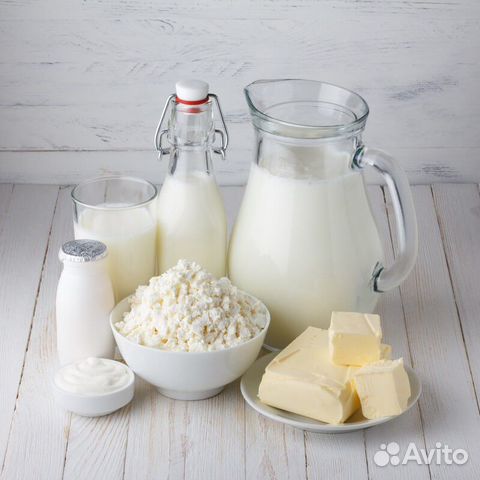 Молоко домашнее коровье (масло,сметана,творог)