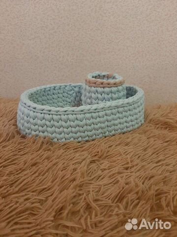 Корзинки из трикотажной пряжи