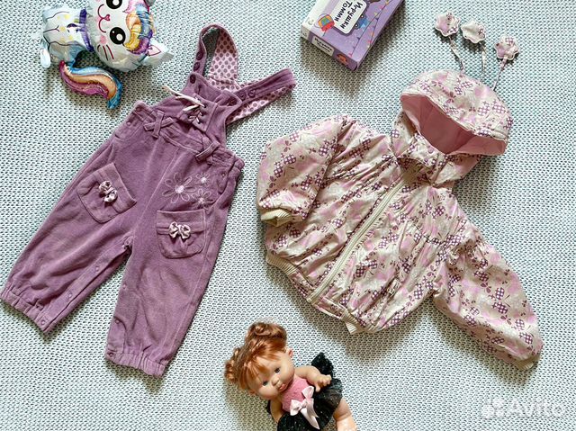 Костюм 80-86 куртка и штаны для девочки