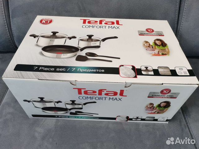 Набор посуды Tefal Comfort Max 7предметов (g726s774).