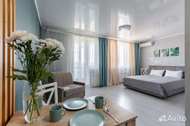 

Квартира-студия, 32 м², 2 кровати