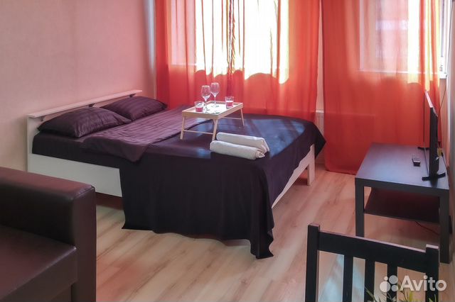 

Квартира-студия, 40 м², 2 кровати