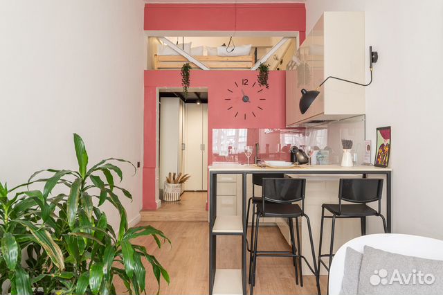 

Квартира-студия, 40 м², 2 кровати