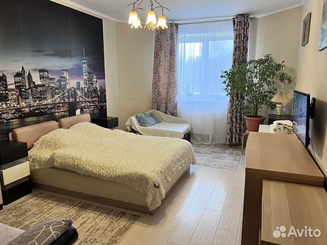 

1-к. квартира, 43 м², 3 кровати