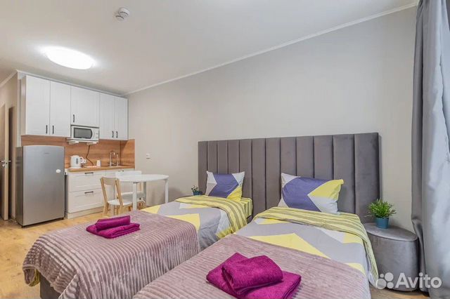 

Квартира-студия, 25 м², 3 кровати