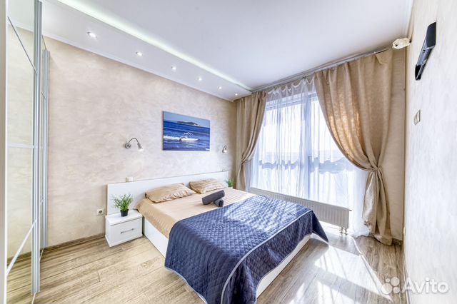 

1-к. квартира, 54 м², 3 кровати