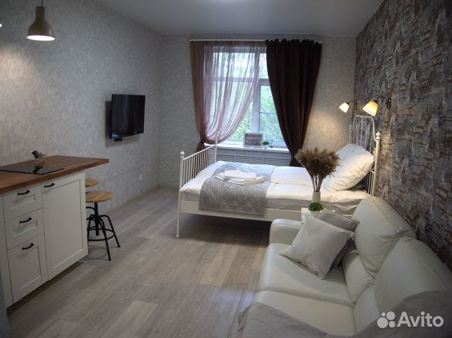 

Квартира-студия, 27 м², 2 кровати