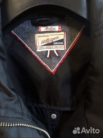 Черная куртка ветровка дождевик Hilfiger Denim