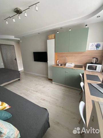 

Квартира-студия, 30 м², 2 кровати