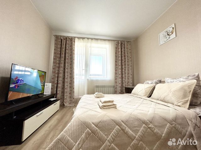 

1-к. квартира, 42 м², 2 кровати