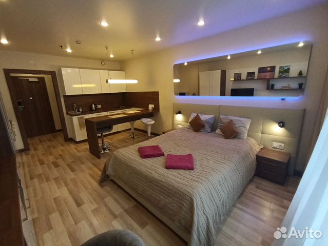 

Квартира-студия, 30 м², 1 кровать