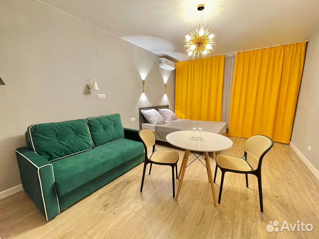 

Квартира-студия, 29 м², 2 кровати