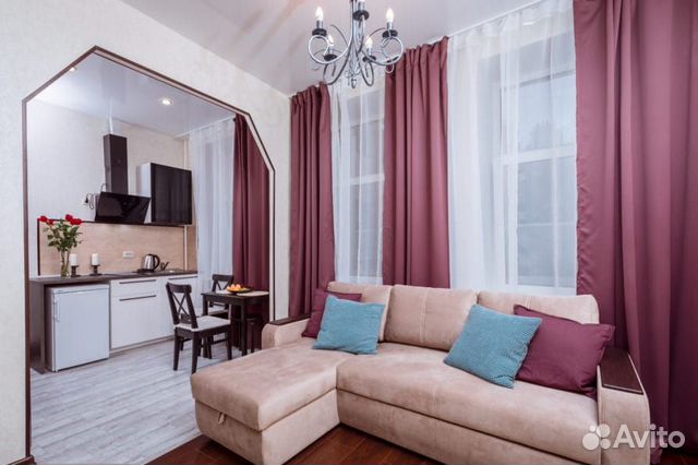 

Квартира-студия, 27 м², 2 кровати