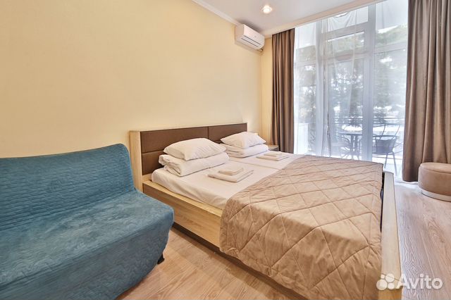 

Квартира-студия, 18 м², 2 кровати