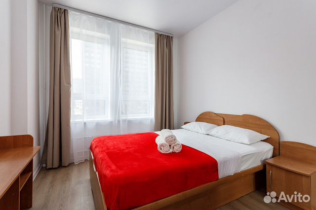 

1-к. квартира, 40 м², 2 кровати