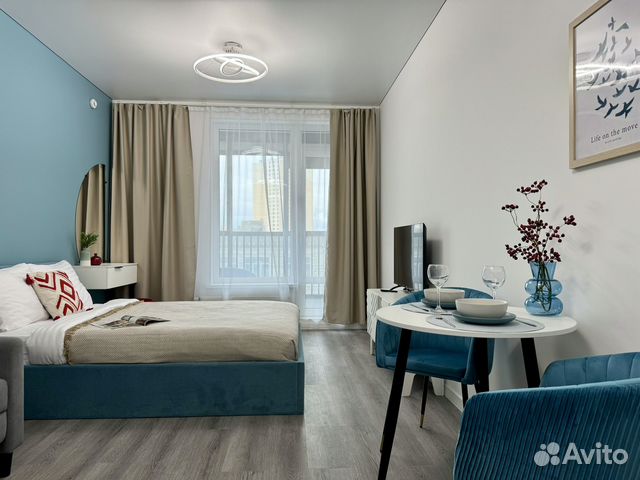 

Квартира-студия, 27 м², 2 кровати