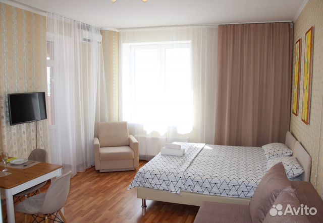 

Квартира-студия, 32 м², 2 кровати