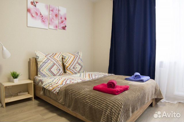 

1-к. квартира, 54 м², 2 кровати