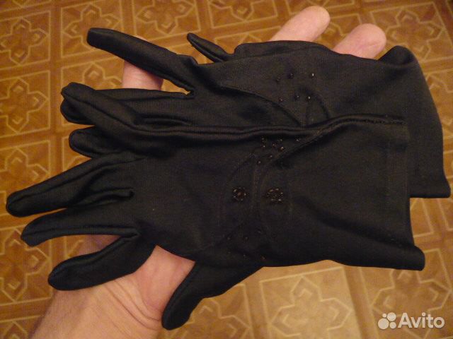 Перчатки женские коричневые 90 nylon, 10 spandex
