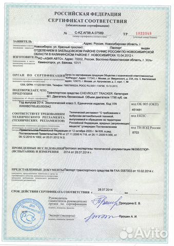 Сертификаты сбктс (Евро) и другие